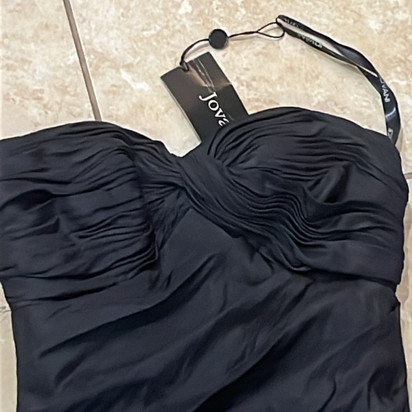 👗NWT Jovani Sz 2 sweetheart neck strapless mermaid ball gown black dress - Picture 7 of 16